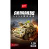 SEMBO 203272 Xếp hình lắp ráp ghép mô hình Xe tăng phòng không 625E 1:28