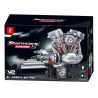 XINZHUAN XZ0014 Stormcore V2 Engine Xếp hình lắp ráp ghép mô hình Động cơ đầu dẹt của Harley