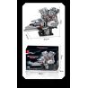XINZHUAN XZ0014 Stormcore V2 Engine Xếp hình lắp ráp ghép mô hình Động cơ đầu dẹt của Harley