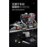 XINZHUAN XZ0015 Stormcore V2 Engine Xếp hình lắp ráp ghép mô hình Động cơ đầu chai của Harley
