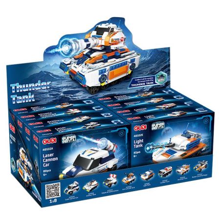 GUDI 40102 SIÊU ĐỘI THUNDER TANK 8 TỔ HỢP bộ đồ chơi xếp lắp ráp ghép mô hình Military Army Quân Sự Bộ Đội 634 khối