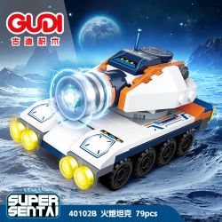 GUDI 40102 SIÊU ĐỘI THUNDER TANK 8 TỔ HỢP bộ đồ chơi xếp lắp ráp ghép mô hình Military Army Quân Sự Bộ Đội 634 khối