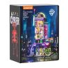LUMIBRICKS FUNWHOLE 17007 THÀNH PHỐ CYBERPUNK NEON CỬA HÀNG THỜI TRANG GIẢ PHÒNG TRIỂN LÃM ĐIỆN TỬ bộ đồ chơi xếp lắp ráp ghép mô hình Creator CYBER COUTURE GALLERIA Sáng Tạo 2701 khối