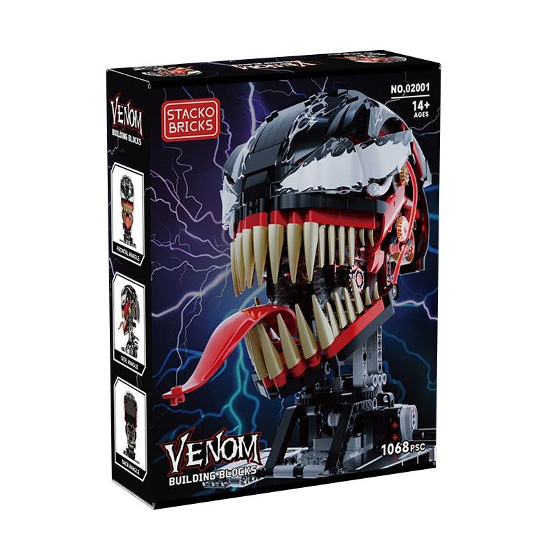 STACK 02001 NỌC ĐỘC bộ đồ chơi xếp lắp ráp ghép mô hình Technic VENOM Kỹ Thuật Công Nghệ Cao Mô Hình Phương Tiện 1068 khối