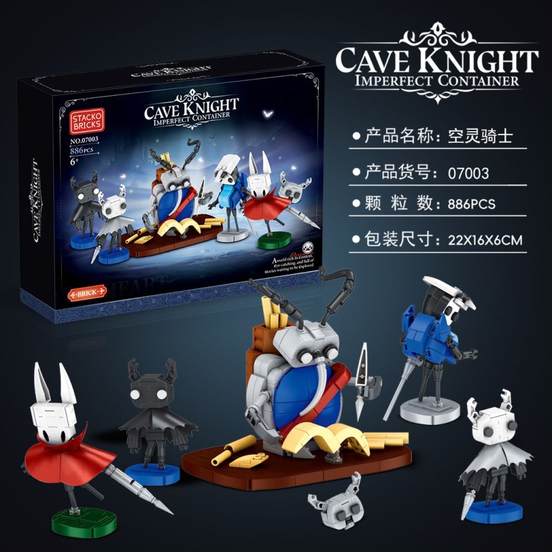 STACK 07003 HIỆP SĨ RỖNG bộ đồ chơi xếp lắp ráp ghép mô hình Movie & Game CAVE KNIGHT Phim Và Trò Chơi 886 khối