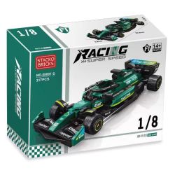 STACK 08001-A 08001-B 08001-C 08001-D XE ĐUA CÔNG THỨC F1 4 MẪU bộ đồ chơi xếp lắp ráp ghép mô hình Racers Đua Tốc Độ 1255 khối