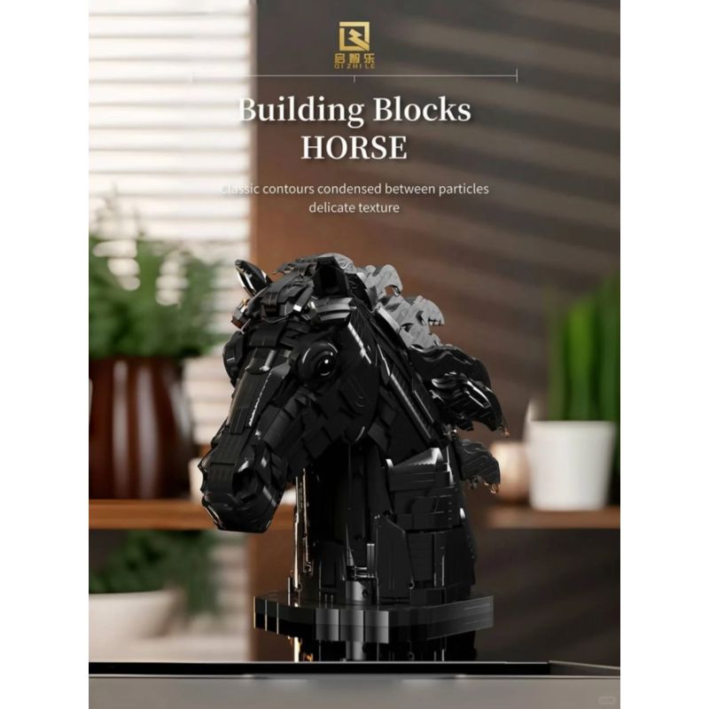 QIZHILE 103003 ĐẦU NGỰA bộ đồ chơi xếp lắp ráp ghép mô hình Creator Sáng Tạo 3091 khối