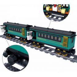 Kazi KY98102 98102 KY98225 98225 non  TÀU HỎA HƠI NƯỚC CHỞ KHÁCH CÓ RAY ĐỘNG CƠ PIN SẠC bộ đồ chơi xếp lắp ráp ghép mô hình Trains PUFFINGBILLY STERMTRAIN 851 khối