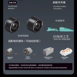 EIKEE Y18011 18011 XE ĐUA ASTON MARTIN F1 bộ đồ chơi xếp lắp ráp ghép mô hình Technic ASTON MERTON F1 AMR25 Kỹ Thuật Công Nghệ Cao Mô Hình Phương Tiện 1960 khối