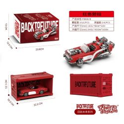 PIBO PB8828 8828 TRỞ VỀ TƯƠNG LAI CHEVROLET CORVETTE C1 bộ đồ chơi xếp lắp ráp ghép mô hình Speed Champions Racing Cars BACK TO FUTURE Đua Xe Công Thức 552 khối