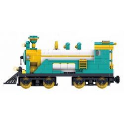 Kazi KY98102 98102 KY98225 98225 non  TÀU HỎA HƠI NƯỚC CHỞ KHÁCH CÓ RAY ĐỘNG CƠ PIN SẠC bộ đồ chơi xếp lắp ráp ghép mô hình Trains PUFFINGBILLY STERMTRAIN 851 khối