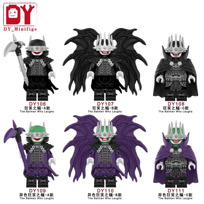 DY_MINIFIGS DY106 DY107 DY108 DY109 DY110 DY111 DƠI CƯỜI 6 LOẠI NHÂN VẬT NHỎ bộ đồ chơi xếp lắp ráp ghép mô hình Super Heroes Siêu Nhân Anh Hùng