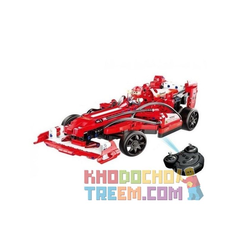 DOUBLEE CADA C51010 51010 non  XE ĐUA CÔNG THỨC 1 bộ đồ chơi xếp lắp ráp ghép mô hình  FORMULA RACER Kỹ Thuật Công Nghệ Cao Mô Hình Phương Tiện 317 khối