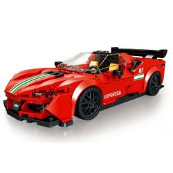SMALL ANGLE JD087 FERRARI SF90XX bộ đồ chơi xếp lắp ráp ghép mô hình Speed Champions Racing Cars Đua Xe Công Thức 375 khối