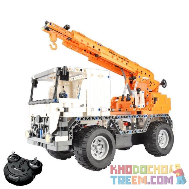 DOUBLEE CADA C51013 51013 non  XE CẨU HÀNG bộ đồ chơi xếp lắp ráp ghép mô hình  MOBILE CRANE Kỹ Thuật Công Nghệ Cao Mô Hình Phương Tiện 838 khối