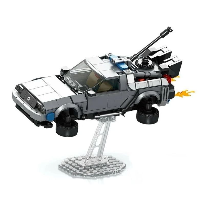 SMALL ANGLE JD089 TRỞ VỀ TƯƠNG LAI CỖ MÁY THỜI GIAN DELOREAN 1981 DMC-12 ROADSTER bộ đồ chơi xếp lắp ráp ghép mô hình Racers Đua Tốc Độ 526 khối