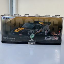 SOUZOSHA C2163-1 2163-1 XE NỔI TIẾNG CỦA JISU ĐUA MÀU ĐEN bộ đồ chơi xếp lắp ráp ghép mô hình Speed Champions Racing Cars Đua Xe Công Thức 319 khối