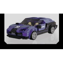 SOUZOSHA C2163-2 2163-2 XE SANG JISU ĐUA MÀU BẠC bộ đồ chơi xếp lắp ráp ghép mô hình Speed Champions Racing Cars Đua Xe Công Thức 302 khối