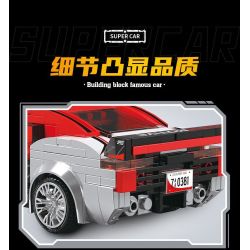 SOUZOSHA C2163-4 2163-4 XE NỔI TIẾNG CỦA JISU ĐUA MÀU TÍM bộ đồ chơi xếp lắp ráp ghép mô hình Speed Champions Racing Cars Đua Xe Công Thức 282 khối