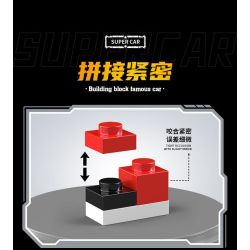 SOUZOSHA C2163-4 2163-4 XE NỔI TIẾNG CỦA JISU ĐUA MÀU TÍM bộ đồ chơi xếp lắp ráp ghép mô hình Speed Champions Racing Cars Đua Xe Công Thức 282 khối