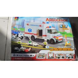 WOMA J5770A 5770A XE CỨU HỘ THÀNH PHỐ bộ đồ chơi xếp lắp ráp ghép mô hình City HOSPITAL AMBULANGE 415 khối