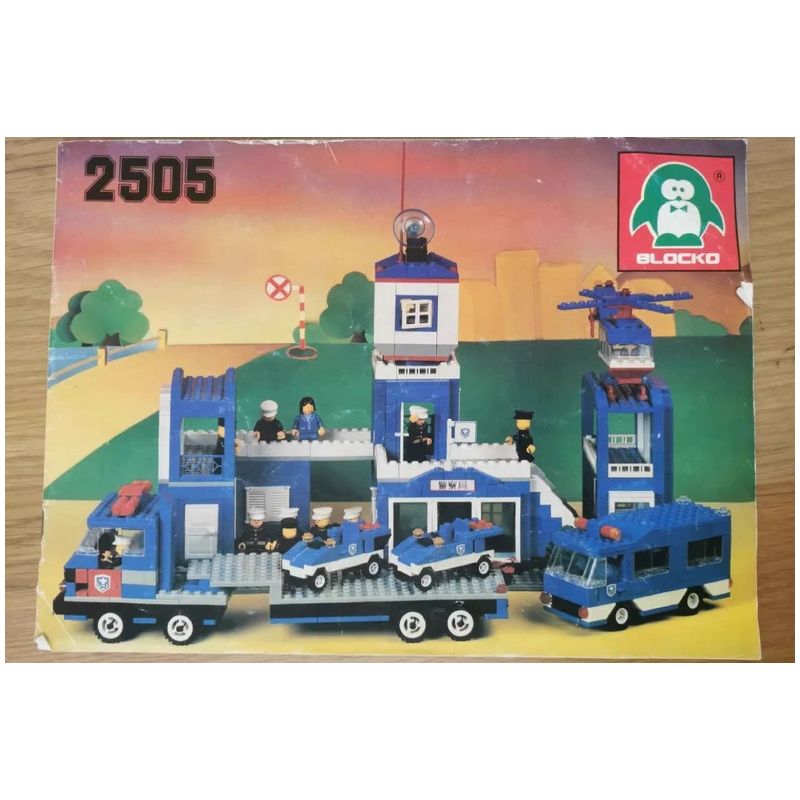 BLOCKO 2505 ĐỒN CẢNH SÁT bộ đồ chơi xếp lắp ráp ghép mô hình City Thành Phố