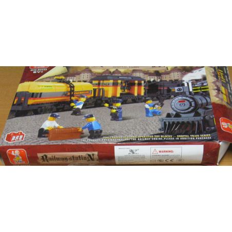 SLUBAN M38-B0233 B0233 0233 M38B0233 38-B0233 GA XE LỬA THẾ KỶ TÀU CHỞ HÀNG bộ đồ chơi xếp lắp ráp ghép mô hình City Thành Phố 328 khối