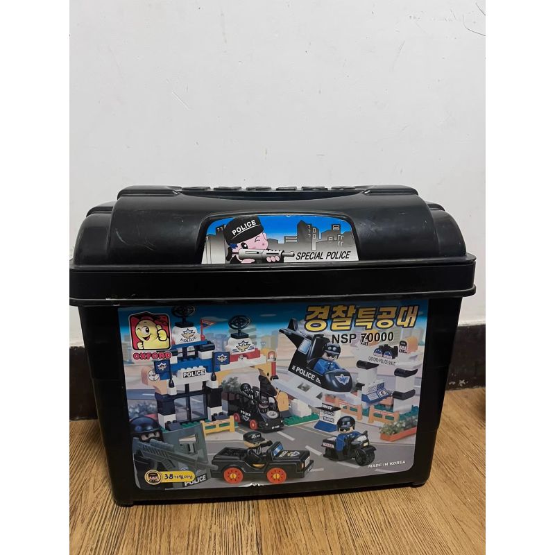 OXFORD NSP7000 7000 LỰC LƯỢNG CẢNH SÁT ĐẶC BIỆT bộ đồ chơi xếp lắp ráp ghép mô hình City 경찰 특공대 Thành Phố 38 khối