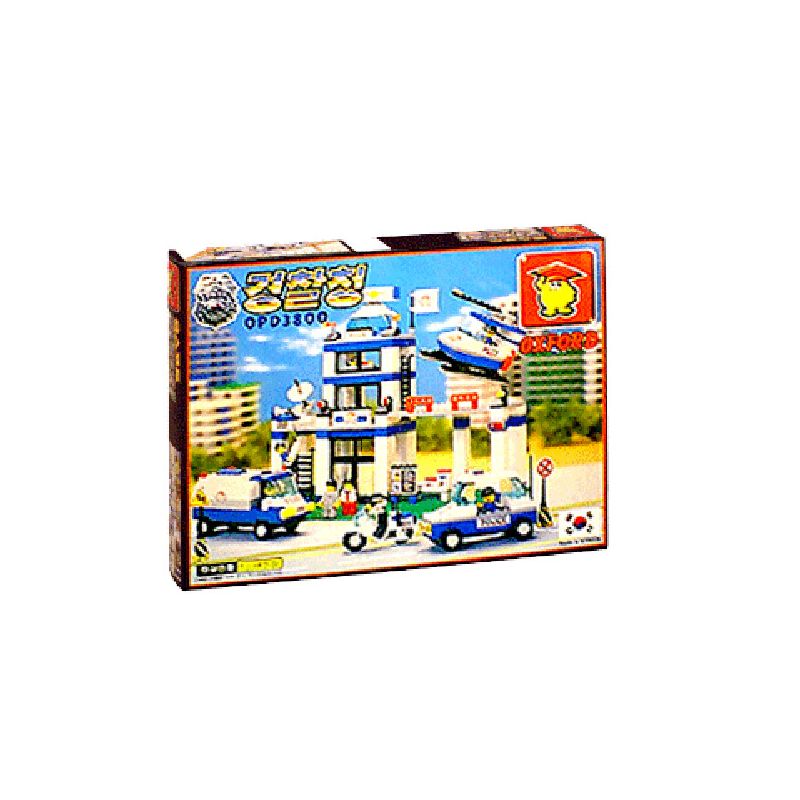 OXFORD OPD3800 3800 ĐỒN CẢNH SÁT bộ đồ chơi xếp lắp ráp ghép mô hình City Thành Phố