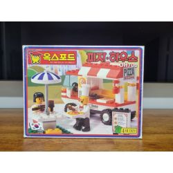 OXFORD OH700 XE TẢI PIZZA bộ đồ chơi xếp lắp ráp ghép mô hình City Thành Phố