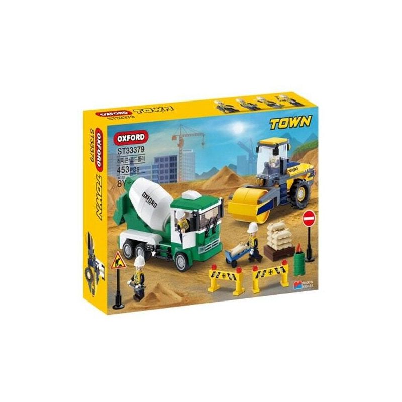 OXFORD ST33379 33379 SỰ THI CÔNG bộ đồ chơi xếp lắp ráp ghép mô hình City Thành Phố 453 khối