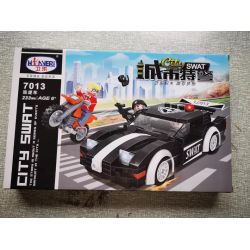 Winner 7013 SWAT THÀNH PHỐ XE TUẦN TRA bộ đồ chơi xếp lắp ráp ghép mô hình City 233 khối