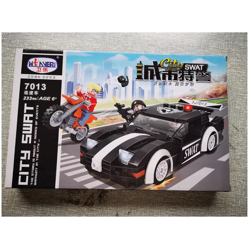 Winner 7013 SWAT THÀNH PHỐ XE TUẦN TRA bộ đồ chơi xếp lắp ráp ghép mô hình City 233 khối
