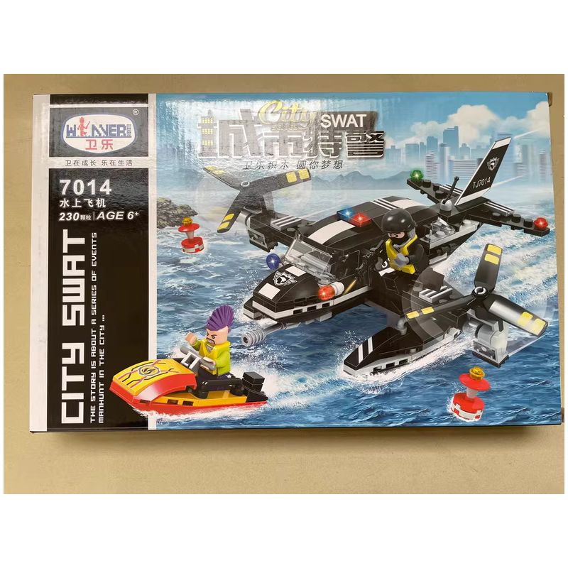 Winner 7014 THÀNH PHỐ SWAT THỦY PHI CƠ bộ đồ chơi xếp lắp ráp ghép mô hình City 230 khối