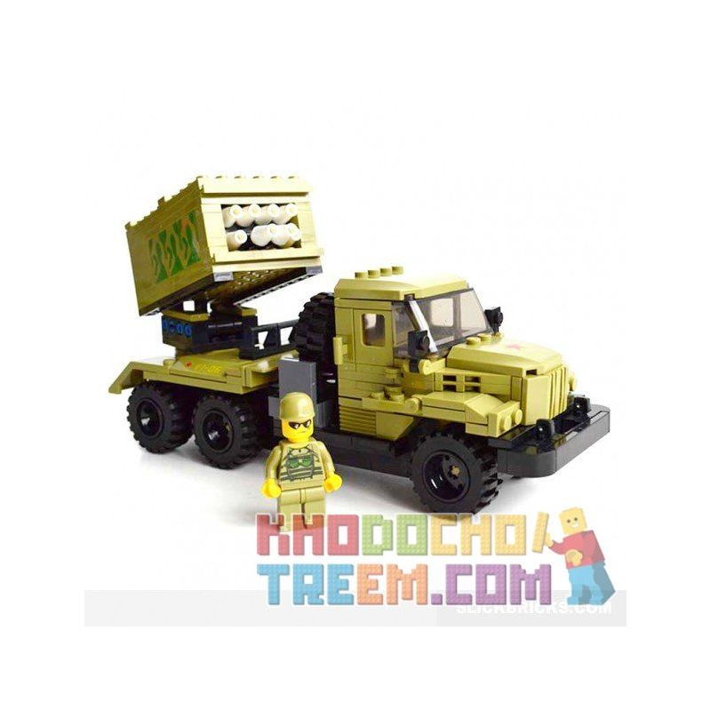 Kazi KY98404 98404 non  XE PHÁO PHẢN LỰC bộ đồ chơi xếp lắp ráp ghép mô hình Military Army Quân Sự Bộ Đội 365 khối