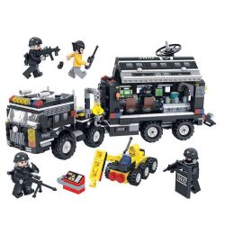 Winner 7019 XE CHỈ HUY SWAT bộ đồ chơi xếp lắp ráp ghép mô hình City Thành Phố 842 khối