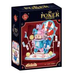 WEILE CHUANGXIANG 2219 VUA BÀI POKER bộ đồ chơi xếp lắp ráp ghép mô hình 824 khối