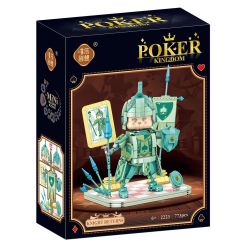 WEILE CHUANGXIANG 2223 HIỆP SĨ CHƠI BÀI bộ đồ chơi xếp lắp ráp ghép mô hình 773 khối