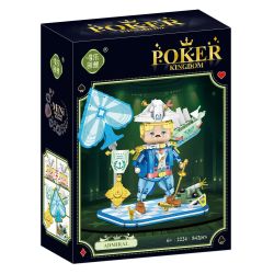 WEILE CHUANGXIANG 2224 CHƠI BÀI SPADES bộ đồ chơi xếp lắp ráp ghép mô hình 842 khối