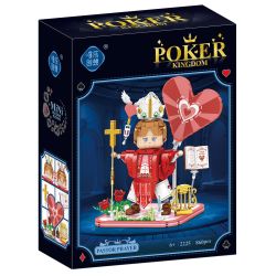 WEILE CHUANGXIANG 2225 CHƠI BÀI TRÁI TIM bộ đồ chơi xếp lắp ráp ghép mô hình 860 khối