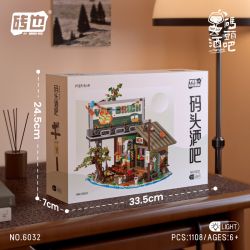 WEILE CHUANGXIANG 6032 BẾN TÀU bộ đồ chơi xếp lắp ráp ghép mô hình Creator Sáng Tạo 1108 khối