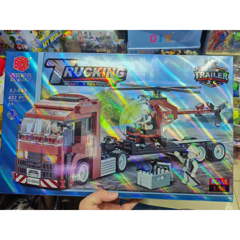 XIANGJUN XJ-849 PHƯƠNG TIỆN VẬN CHUYỂN TRỰC THĂNG bộ đồ chơi xếp lắp ráp ghép mô hình Creator Sáng Tạo