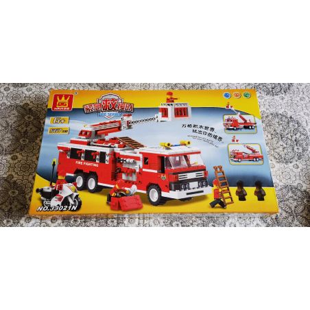 WANGE LIGAO DR.LUCK 33021N XE CỨU HỎA bộ đồ chơi xếp lắp ráp ghép mô hình Creator Sáng Tạo 567 khối