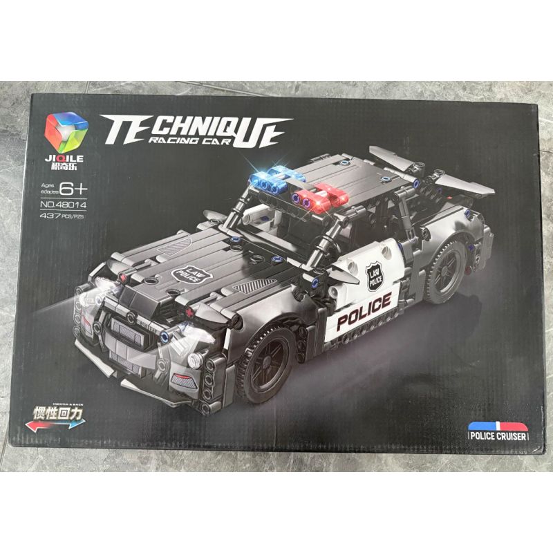 JIQILE 48014 XE CẢNH SÁT bộ đồ chơi xếp lắp ráp ghép mô hình Creator Sáng Tạo