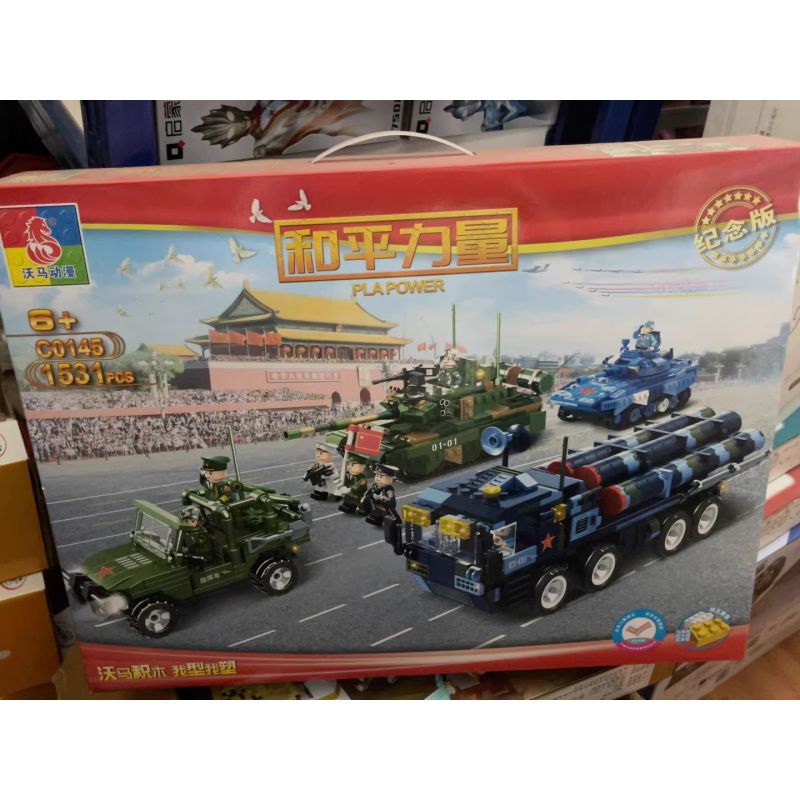 WOMA C0145 0145 LỰC LƯỢNG HÒA BÌNH bộ đồ chơi xếp lắp ráp ghép mô hình Creator Sáng Tạo