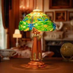 PANTASY 85042 BỘ SƯU TẬP CỔ ĐIỂN ĐÈN BÀN TRÁNG MEN bộ đồ chơi xếp lắp ráp ghép mô hình Creator STAINED GLASS TABLE LAMP Sáng Tạo 1067 khối