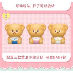 TOP TOY TC3504 3504 GẤU BƠ CÀ PHÊ SỮA TWIST CUP bộ đồ chơi xếp lắp ráp ghép mô hình BUTTERBRAR