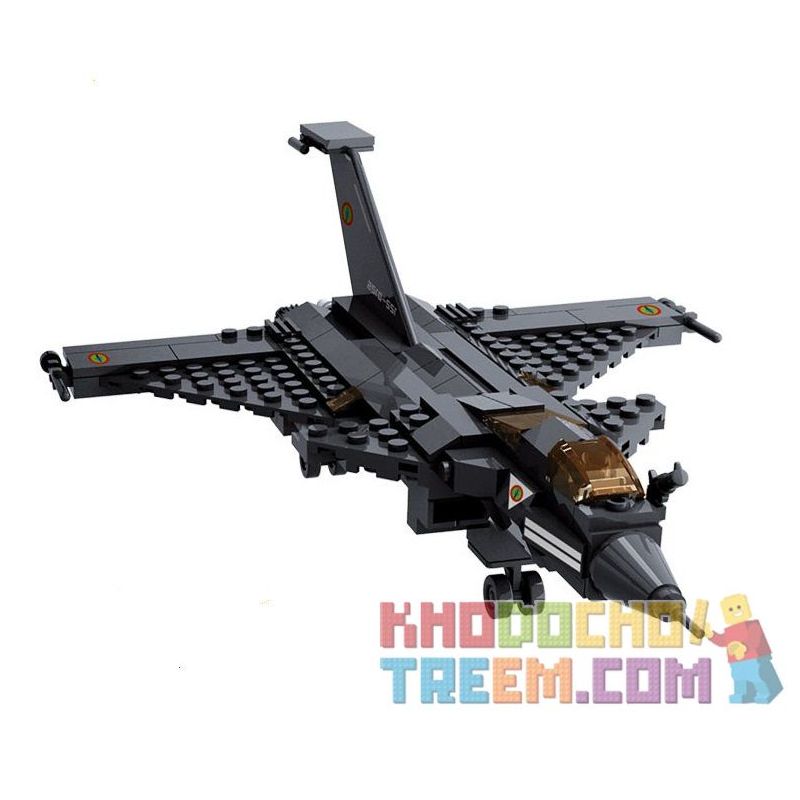 Kazi KY98407 98407 non  MÁY BAY CHIẾN ĐẤU bộ đồ chơi xếp lắp ráp ghép mô hình Military Army RAFALE FIGHTER Quân Sự Bộ Đội 191 khối