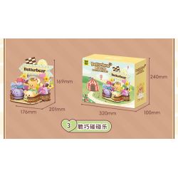 TOP TOY TC3506 3506 BUTTER BEARS BÁNH XE QUAN SÁT SAO bộ đồ chơi xếp lắp ráp ghép mô hình BUTTERBRAR