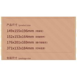 TOP TOY TC3506 3506 BUTTER BEARS BÁNH XE QUAN SÁT SAO bộ đồ chơi xếp lắp ráp ghép mô hình BUTTERBRAR